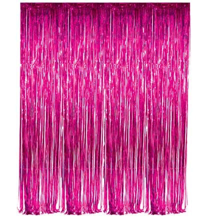 Pink Fringe Curtain