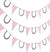 Decorate a western cowgirl bachelorette party with this fun pennant banner! The 7ft long banner has pink bandana print pennants and grey horseshoes! 