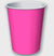 Solid Hot Pink Party Cups