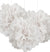 White Fluffy 9" Poufs - Set of 3