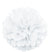 Giant White Fluffy Pouf - 16"