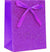  This 9" Purple Glitter Gift Bag features a cute satin bow and matching gift tag!