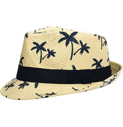 Having a Tropical Bachelorette Party and want to the bride to stand out? This fun natural straw Luau Fedora will be perfect for her to wear all night long! 