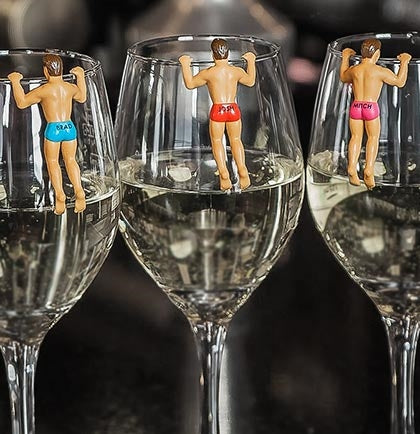bachelorette wine glasses Drinking Buddies Drink Markers