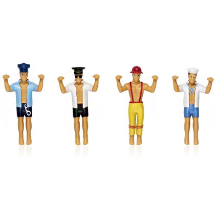 Men In Uniform Drink Dudes - Set of 4