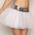 Create a fun outfit for the bride to wear to the bachelorette party. This flirty 11" long white tutu has two layers of sheer mesh with an eye catching silver sequin waistband. Get our a fabulous bride shirt to complete the outfit.