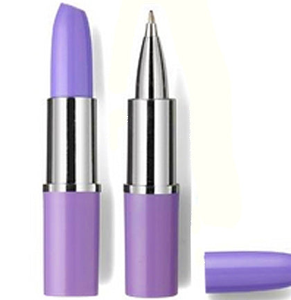 Whether you&#39;re going to play bridal trivia or if you go on a scavenger hunt you&#39;ll need something to write with. This fun purple pen is shaped like a lipstick and writes in black ink. 