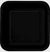 Black Square Plates - Set of 16