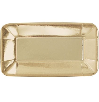 Gold Appetizer Plates - Set of 16