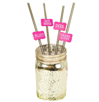 Diva Straws Set of 4