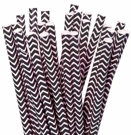 These cool retro chevron paper straws will make your Bachelorette Party Drinks look better! This set of 12 paper straws will add a fun decorative touch to your drinks. 