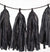 Black Tissue Tassel Garland