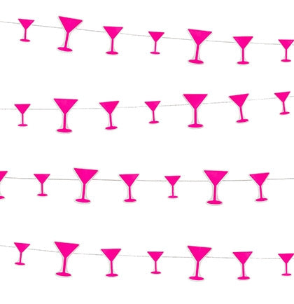 Hot Pink Martini Garland