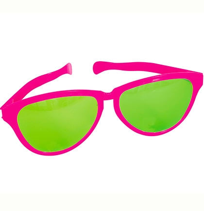 Jumbo Pink and Green Sunglasses