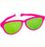 Jumbo Pink and Green Sunglasses