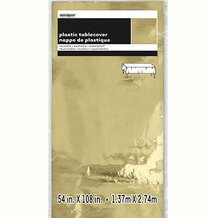 Metallic Gold Table Cover