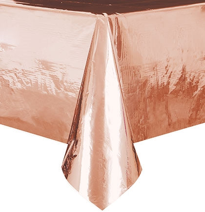 Metallic Rose Gold Table Cover