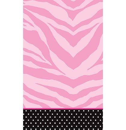 The 54"x108" cover's large enough to fit most tables and is perfect for a bachelorette party, bridal shower, or any wedding event!