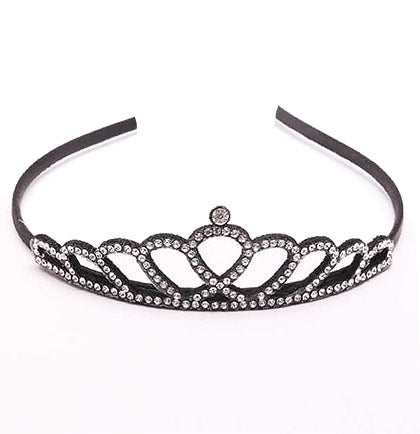 Crystal Rhinestone Black Headband