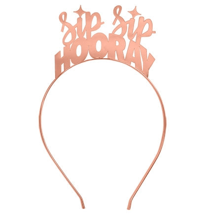 Sip Sip Hooray Rose Gold Headband