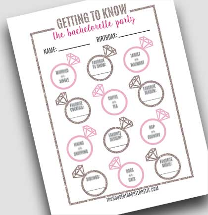 Bachelorette Party Icebreaker Game Download