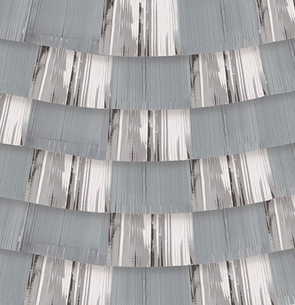 Add some glam to the bachelorette party or bridal shower with these fun silver and grey banners. Each package comes with nine pieces that you can decorate in multiple ways. Stack them against a way for a waterfall affect to create a backdrop for party pictures or string them around party tables. 
