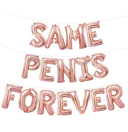 Same Pen*s Forever Rose Gold Balloons