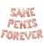 Same Pen*s Forever Rose Gold Balloons