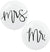 These Mr. & Mrs. Balloons are perfect for the bride and groom to have as props for wedding pictures. The set includes one white balloon that says Mr. and the other Mrs. in a pretty black font. Tie a ribbon in the wedding colors to the bottom of this balloon for an added touch.