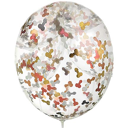 Pecker Glitterati Balloons - Set of 6