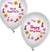 These hilarious 11" white Risque Sayings balloons have two different outrageous sayings per balloon and are accented with flowers and peckers! 