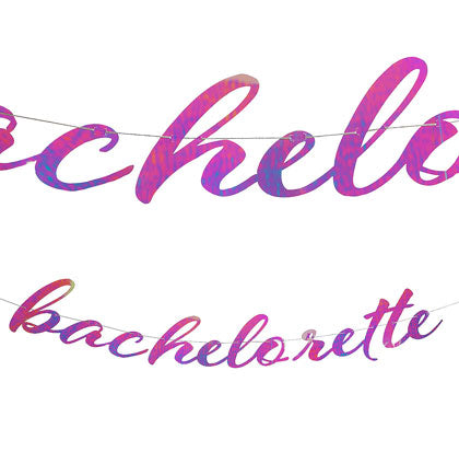 Iridescent Bachelorette Banner