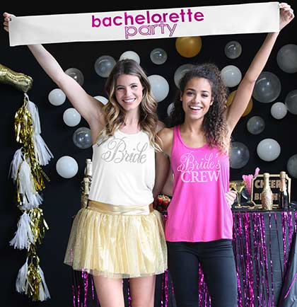 Bachelorette Party Satin Banner