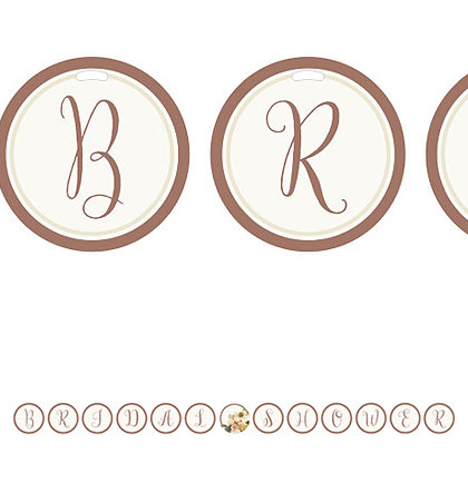 Bridal Shower Circle Banner - 9ft