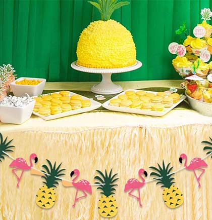 Pineapple &amp; Flamingo Banner Kit - 6ft