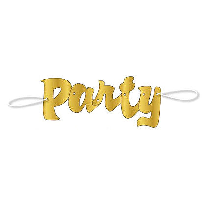 Script Party Gold Banner