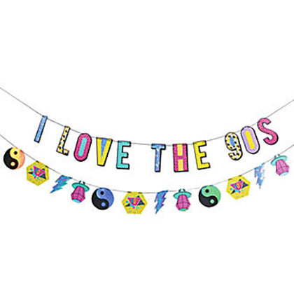 I Love The 90s Banner - 6.5ft
