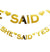 Metallic Gold She Said Yes Banner