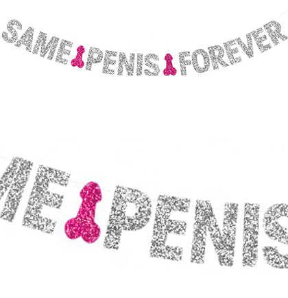 Same Pen*s Forever Silver Letter Banner Kit