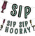 Sip Sip Hooray Garland