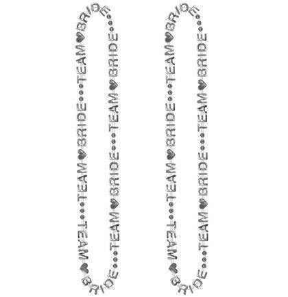 Silver Team Bride Beads 2ct