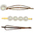 Pearl & Gold Hair Clips - 3pc