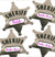 Sheriff Badge Set of 4