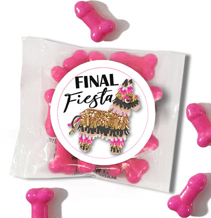 Pink Final Fiesta Pecker Mini Candy Pack Set of 6