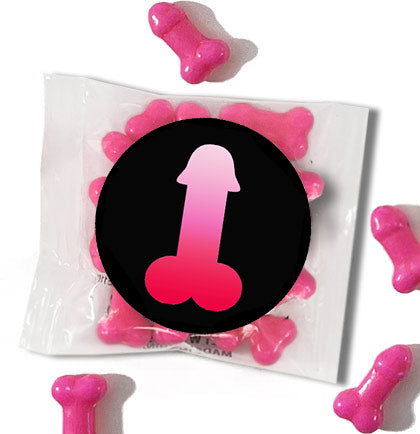 Pink Pen*s Shaped Pecker Mini Candy Pack Set of 6