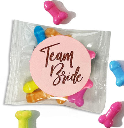 Multi-Colored Team Bride Mini Candy Pack - Set of 6