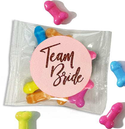 Multi-Colored Team Bride Mini Candy Pack Set of 6