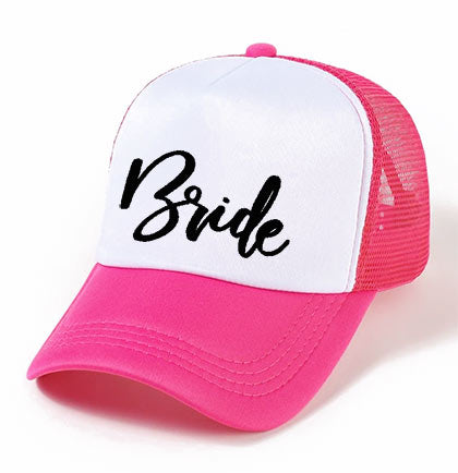Bride Black Glam Trucker Hat