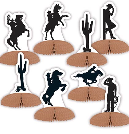 Mini Western Centerpiece - Set of 8