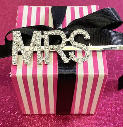 Silver Mrs. Hair Clip